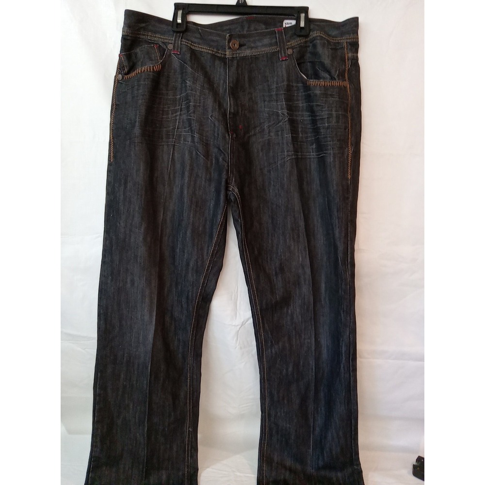 Vintage Dodeca Jeans Mens 44x33 Blue  Y2K Wide Leg Streetwear Skater Denim A19